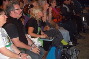 Drawing using the ipad at the National Folk Festival, 2013.